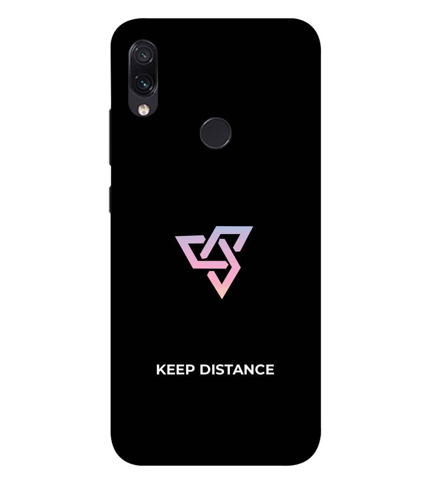 PS1334-Keep Distance Back Cover for Xiaomi Redmi Note 7