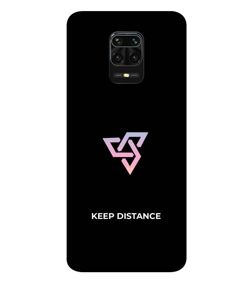 PS1334-Keep Distance Back Cover for Xiaomi Redmi Note 9 Pro