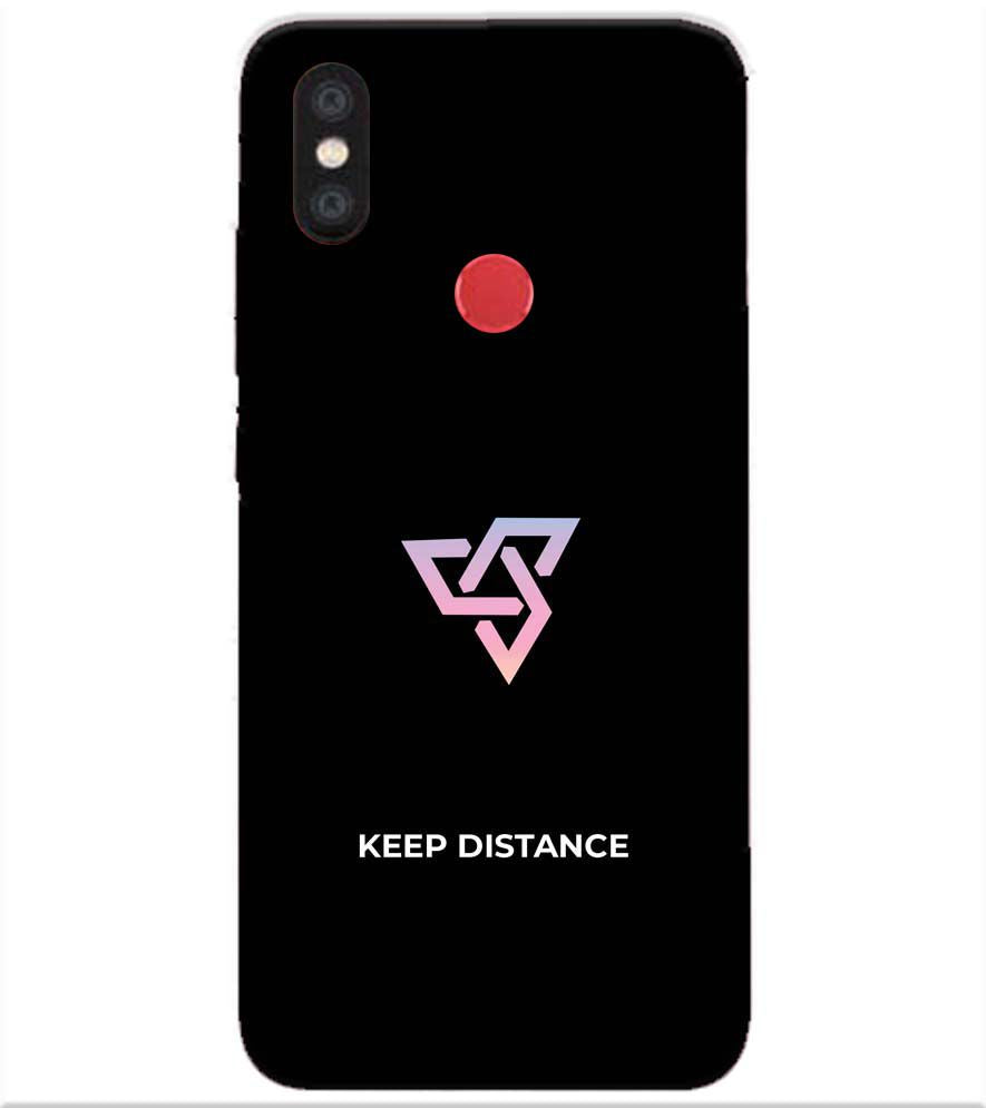 PS1334-Keep Distance Back Cover for Xiaomi Redmi Y2