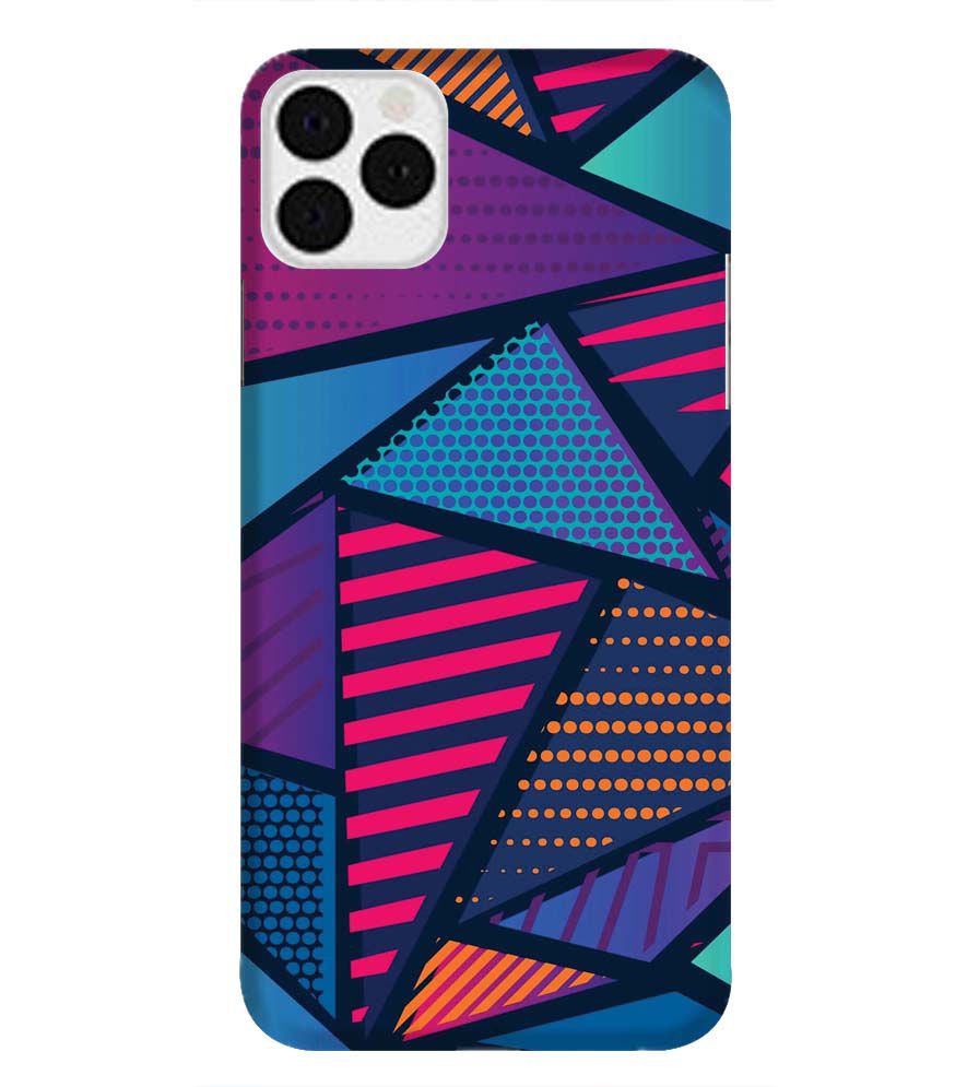 PS1335-Geometric Pattern Back Cover for Apple iPhone 11 Pro