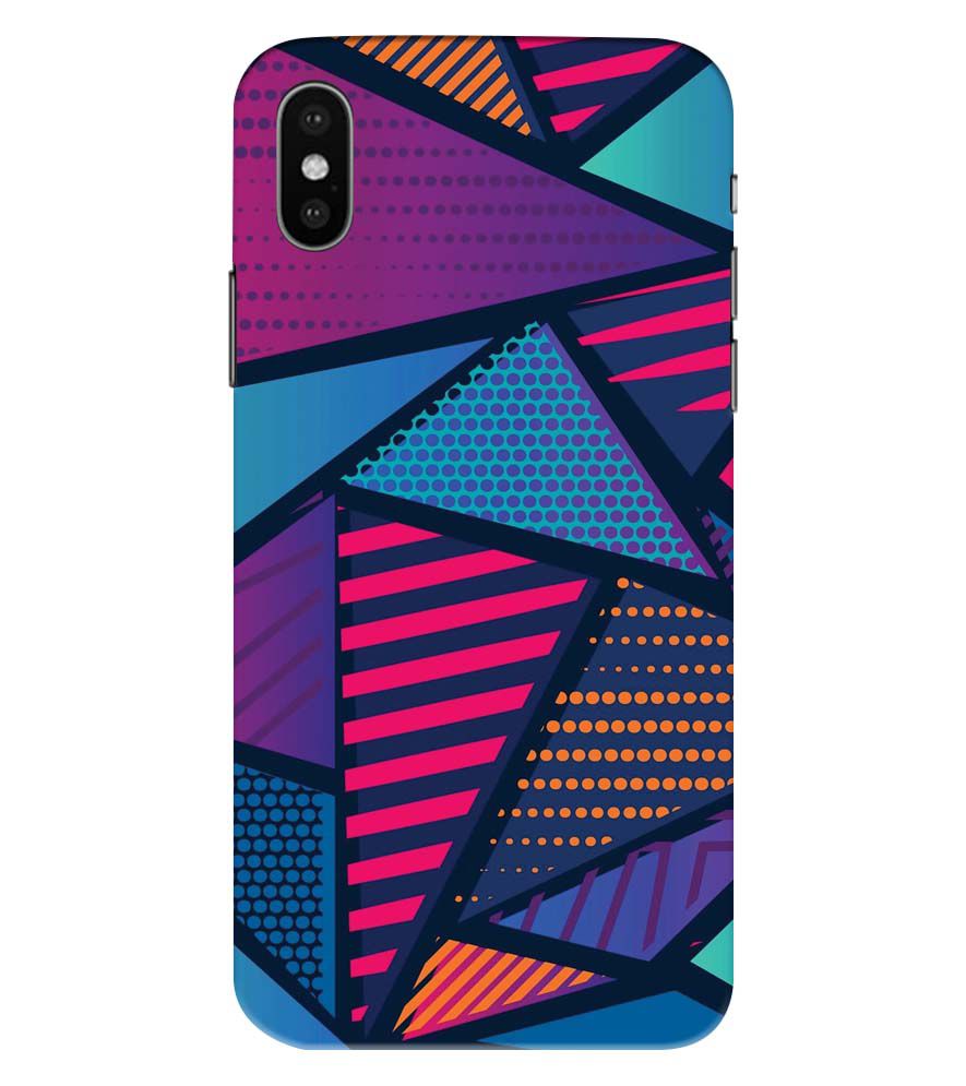 PS1335-Geometric Pattern Back Cover for Apple iPhone XS Max