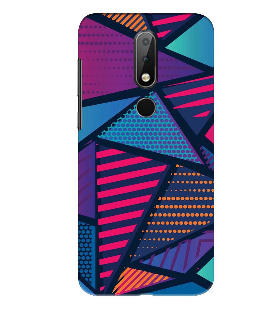 PS1335-Geometric Pattern Back Cover for Nokia 6.1 Plus (Nokia X6)