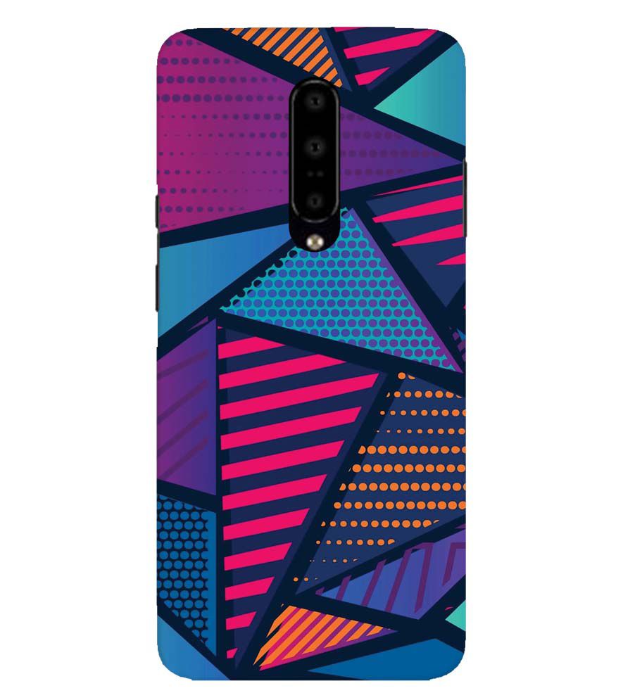 PS1335-Geometric Pattern Back Cover for OnePlus 7