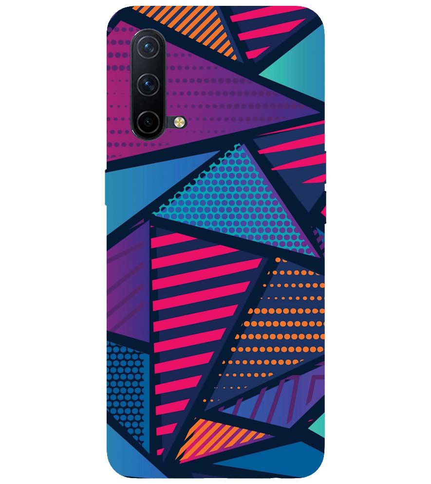 PS1335-Geometric Pattern Back Cover for OnePlus Nord CE 5G
