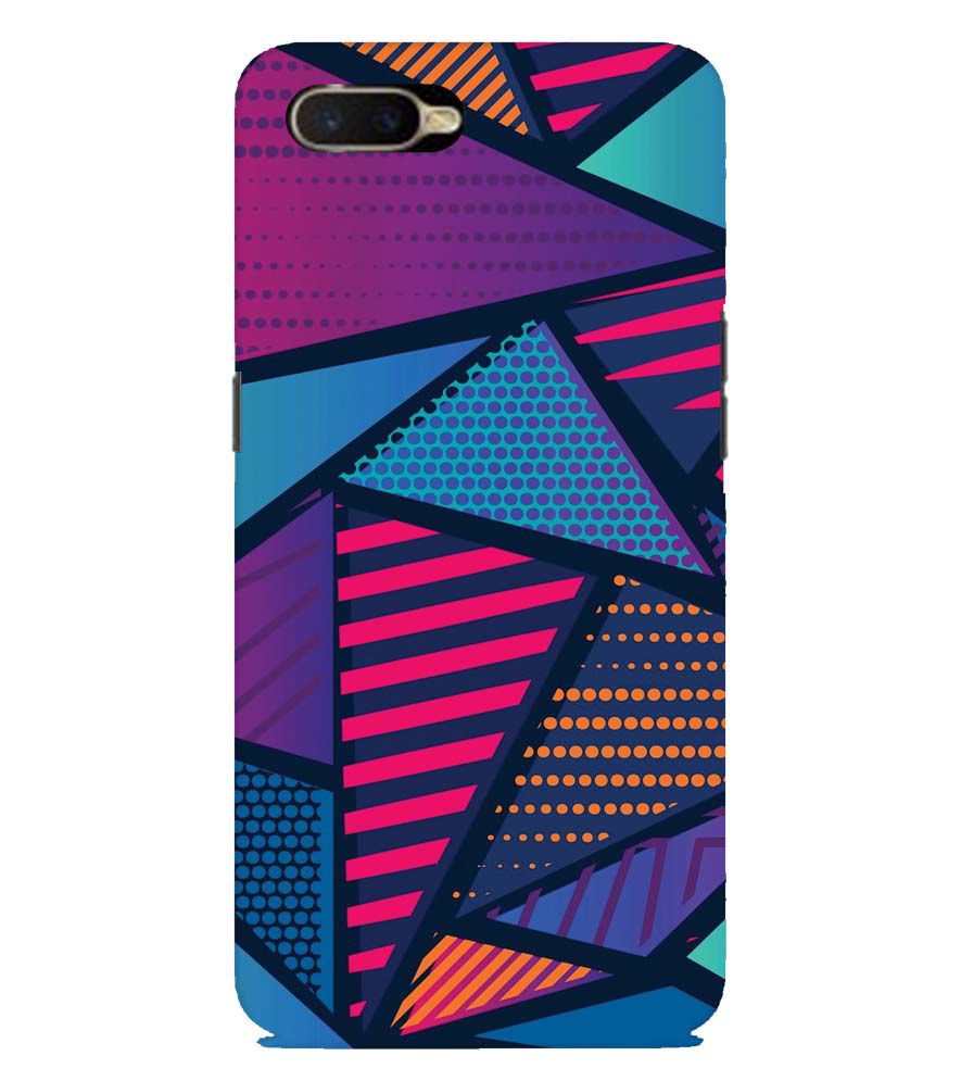 PS1335-Geometric Pattern Back Cover for Oppo K1