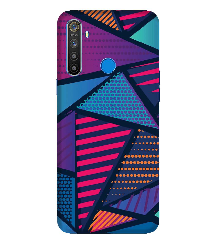 PS1335-Geometric Pattern Back Cover for Realme 5s