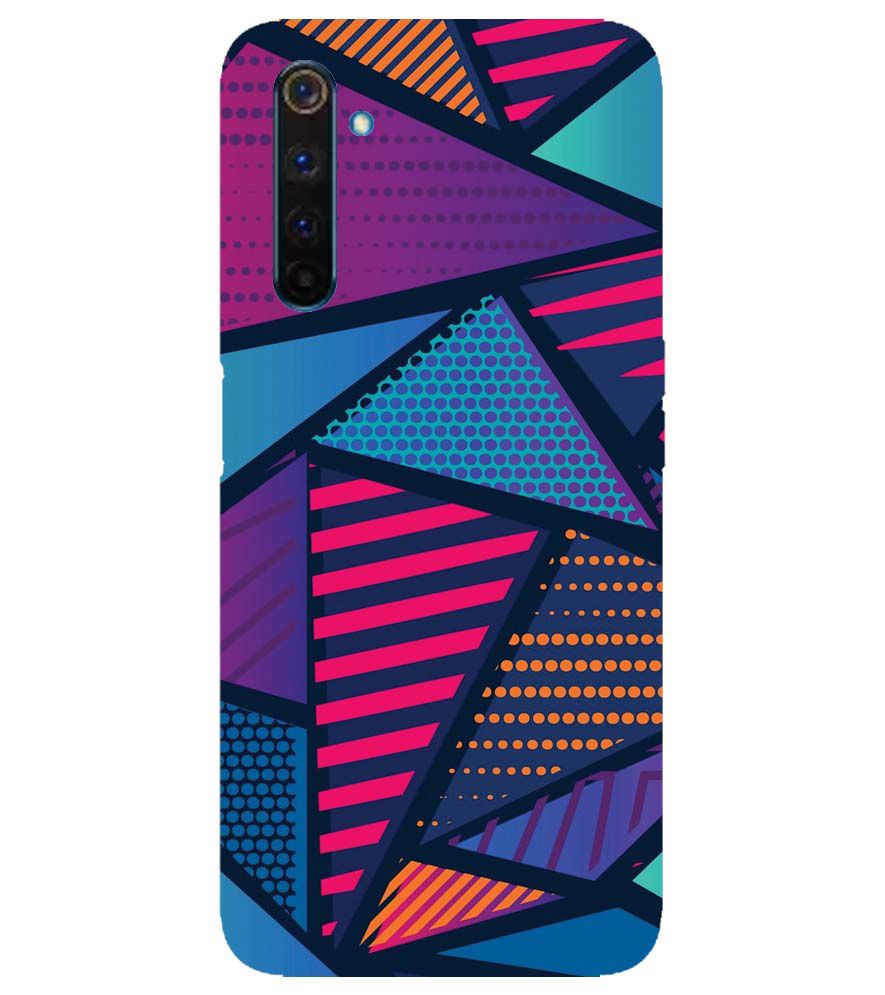 PS1335-Geometric Pattern Back Cover for Realme 6 Pro