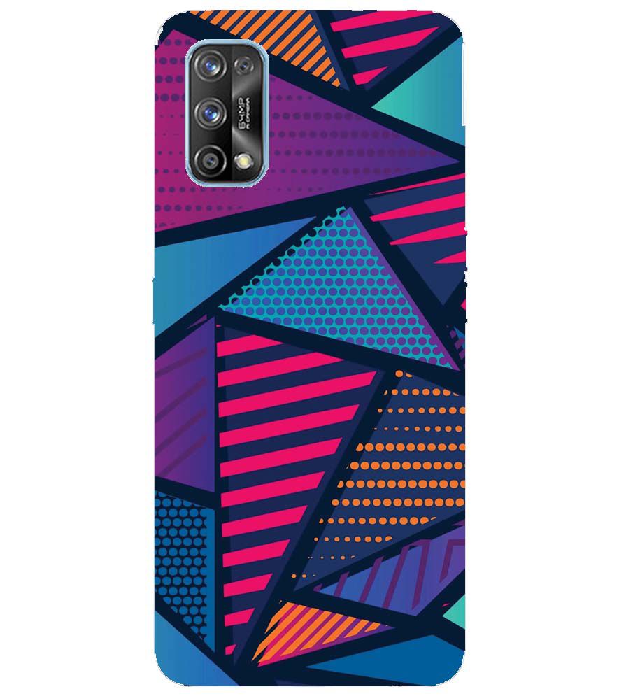 PS1335-Geometric Pattern Back Cover for Realme 7 Pro