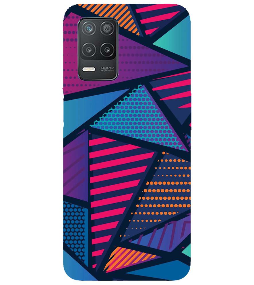 PS1335-Geometric Pattern Back Cover for Realme 8 5G