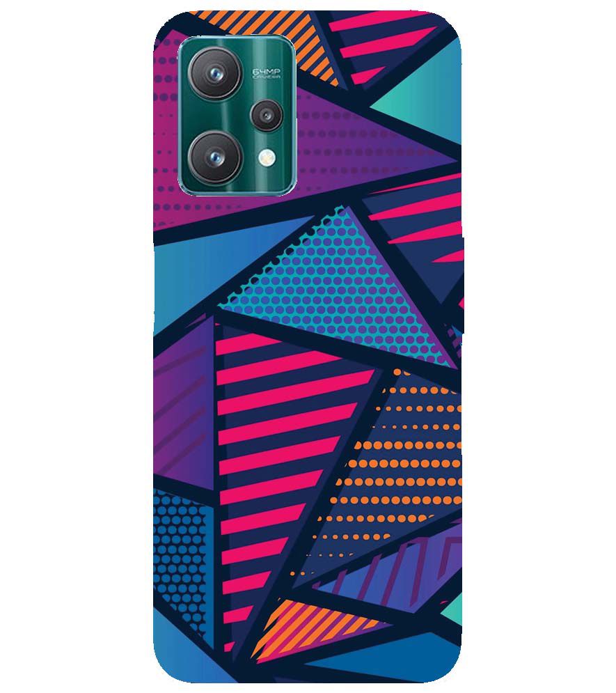 PS1335-Geometric Pattern Back Cover for Realme 9 Pro