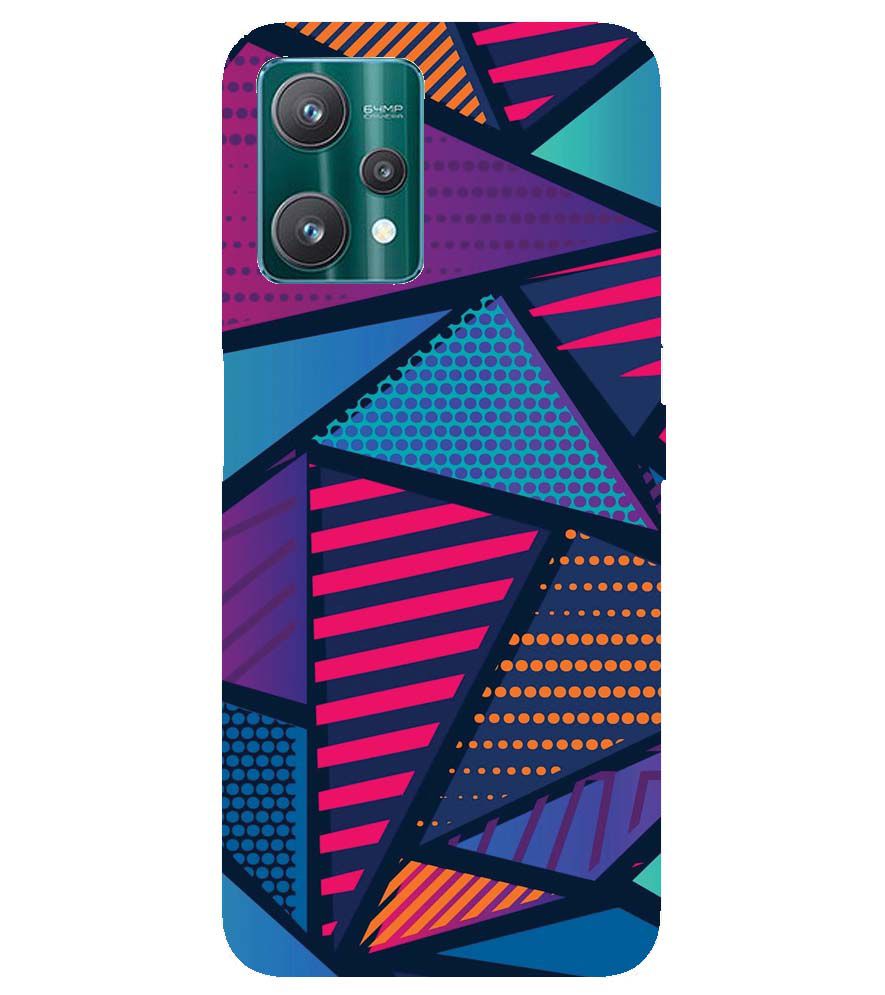 PS1335-Geometric Pattern Back Cover for Realme 9 Pro+