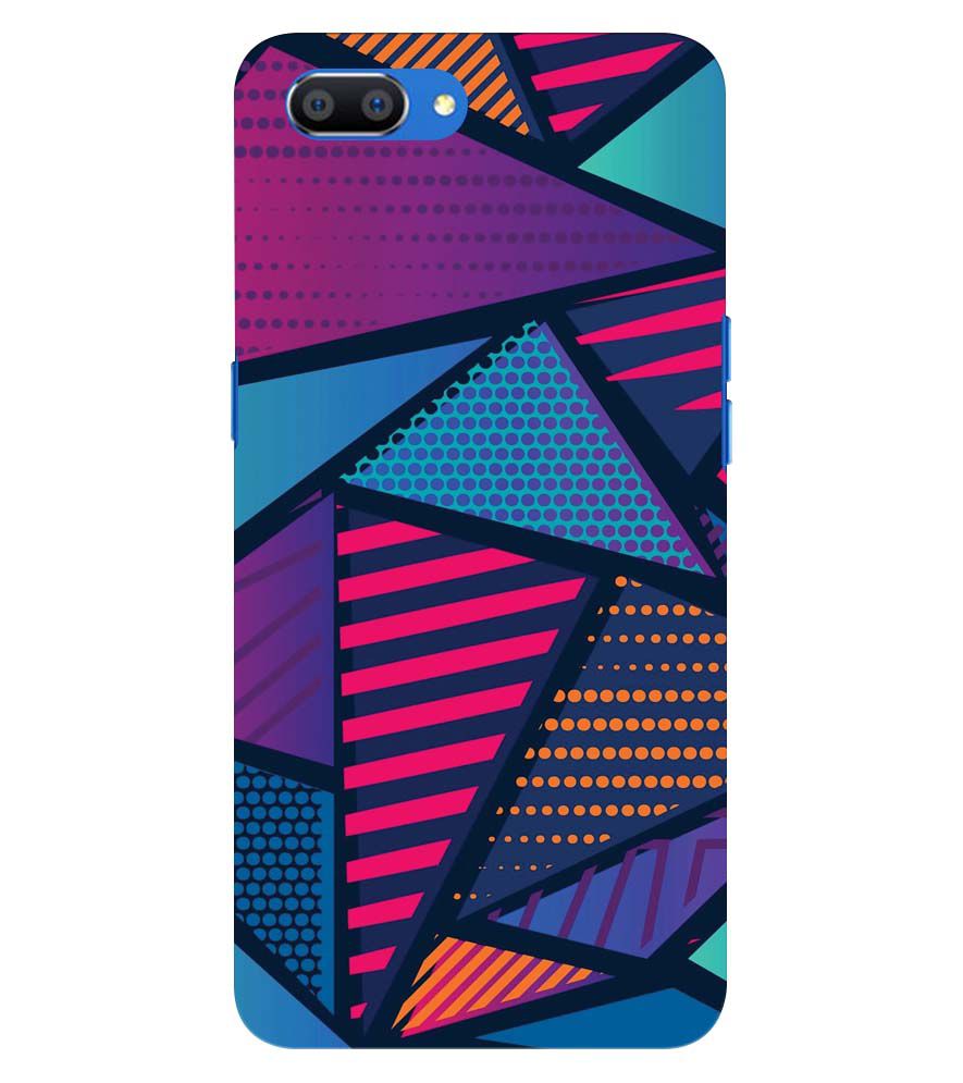 PS1335-Geometric Pattern Back Cover for Oppo Realme C1