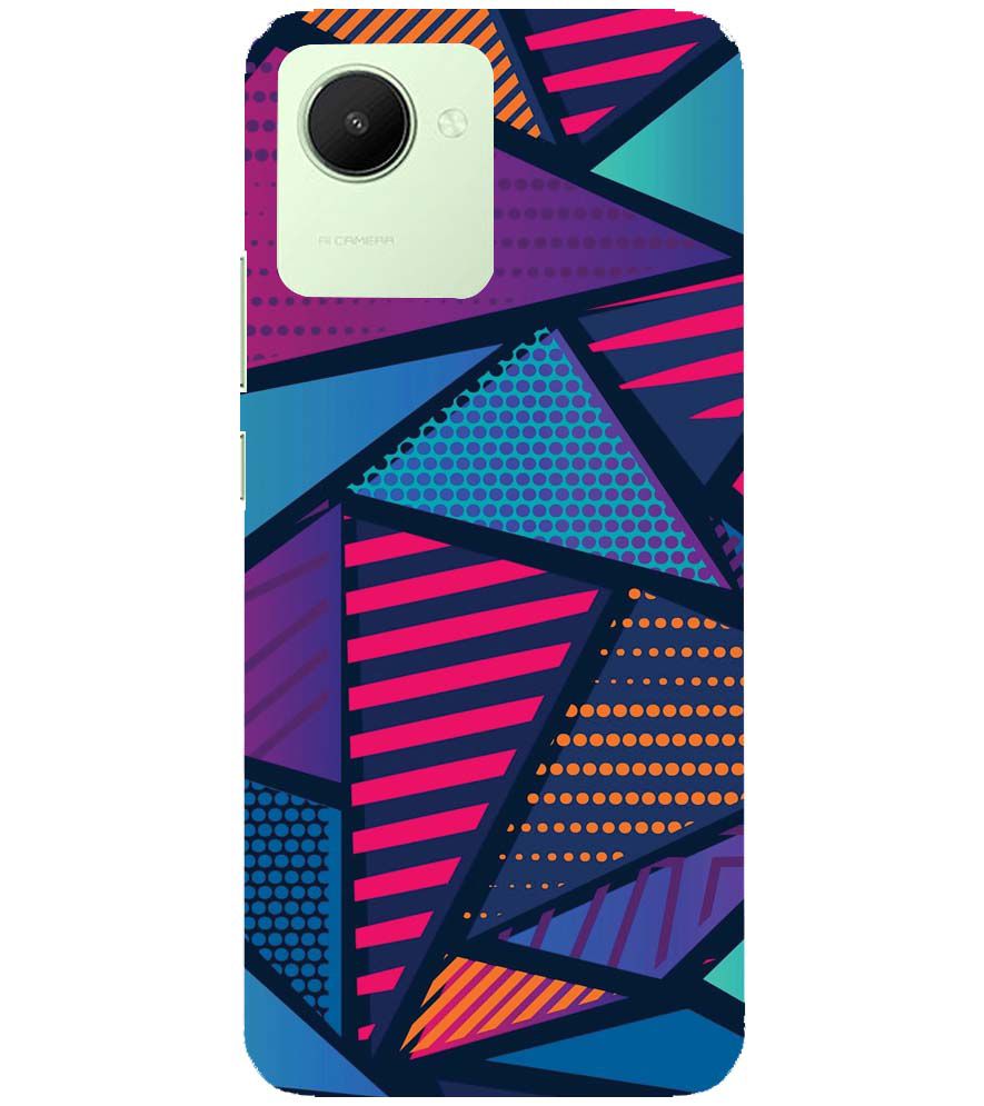 PS1335-Geometric Pattern Back Cover for Realme C30