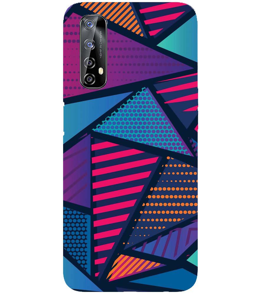 PS1335-Geometric Pattern Back Cover for Realme Narzo 30