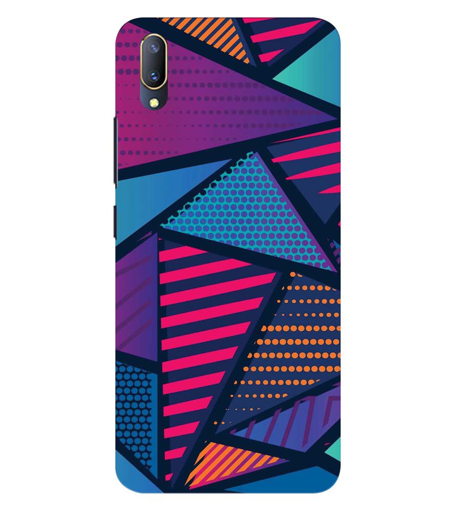 PS1335-Geometric Pattern Back Cover for Vivo V11 Pro