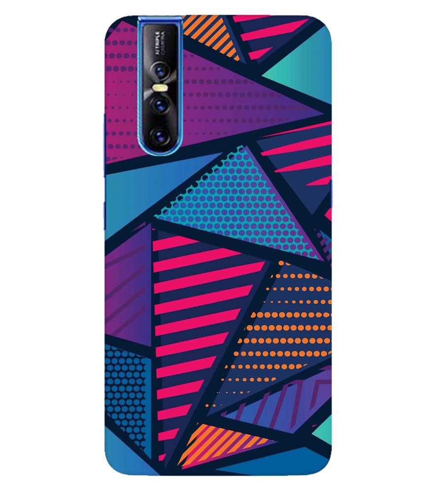 PS1335-Geometric Pattern Back Cover for Vivo V15 Pro