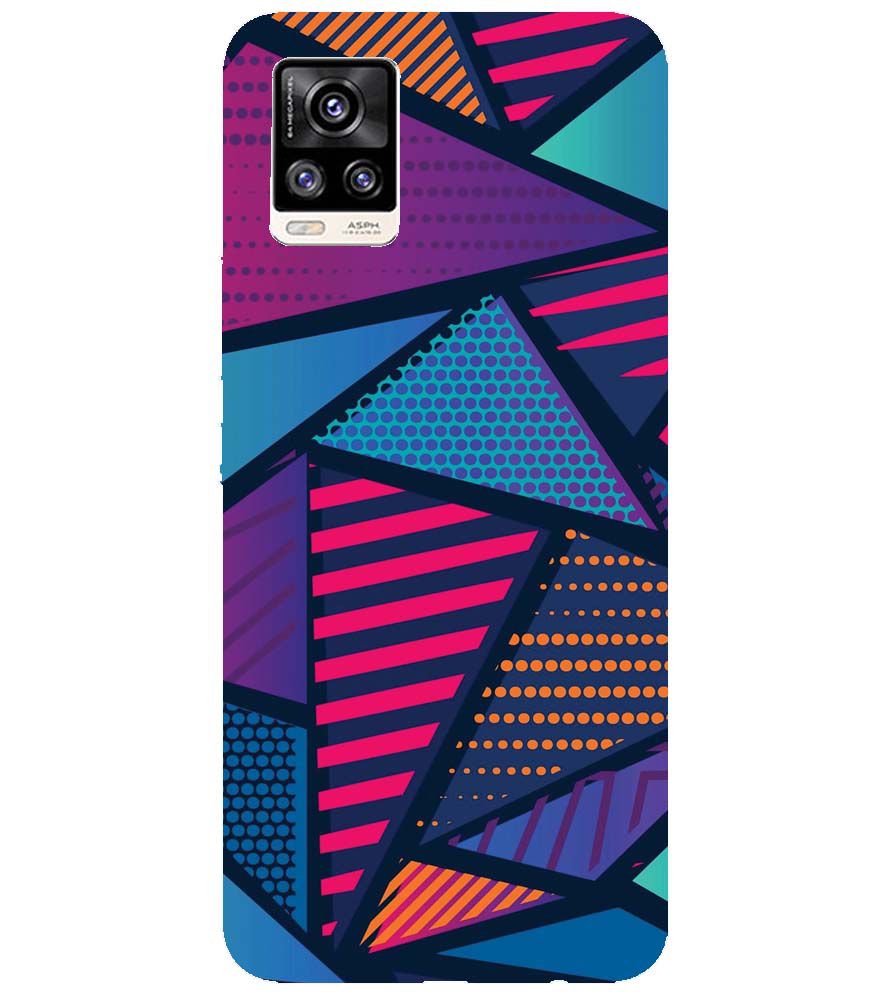 PS1335-Geometric Pattern Back Cover for vivo V20