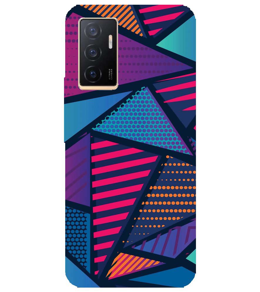 PS1335-Geometric Pattern Back Cover for vivo V23e 5G