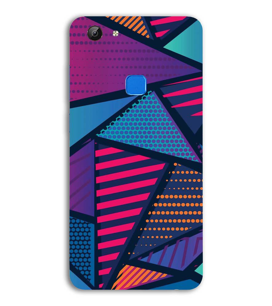 PS1335-Geometric Pattern Back Cover for Vivo V7 (5.7 Inch Screen)