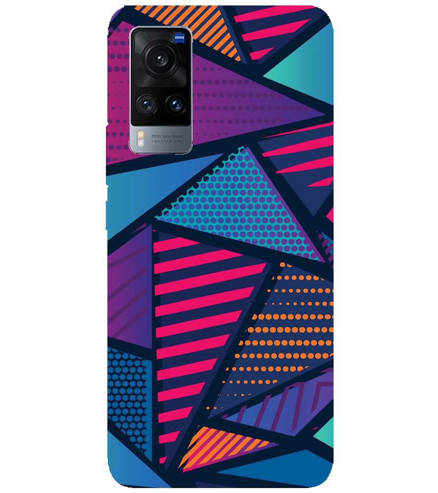 PS1335-Geometric Pattern Back Cover for vivo X60