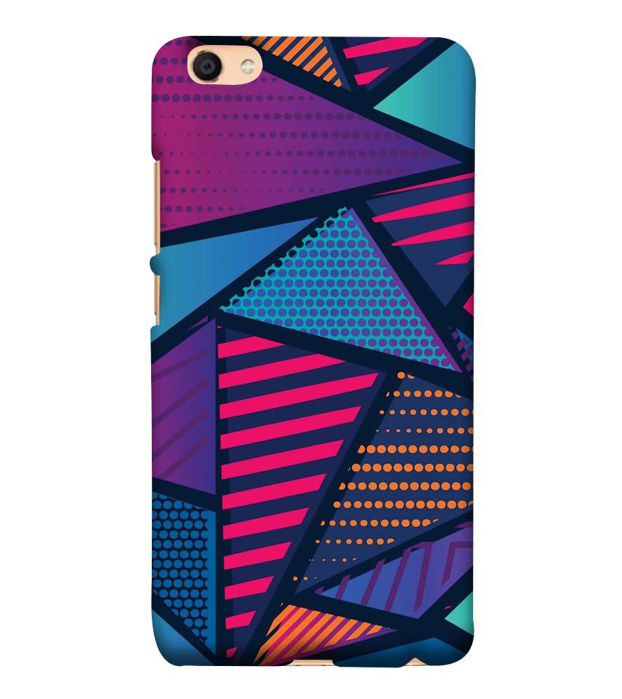 PS1335-Geometric Pattern Back Cover for vivo Y55s