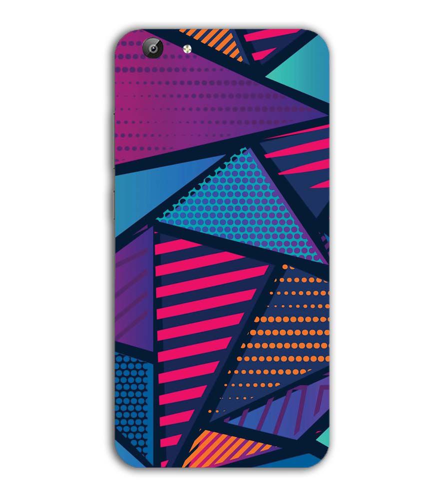 PS1335-Geometric Pattern Back Cover for Vivo Y69