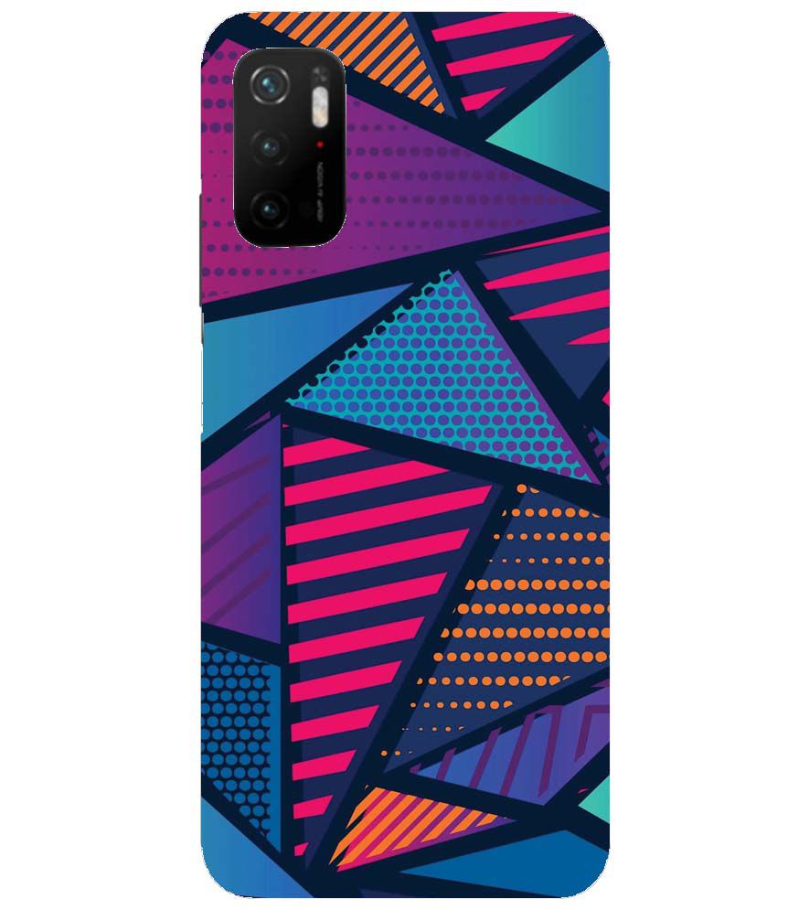 PS1335-Geometric Pattern Back Cover for Xiaomi Poco M3 Pro 5G