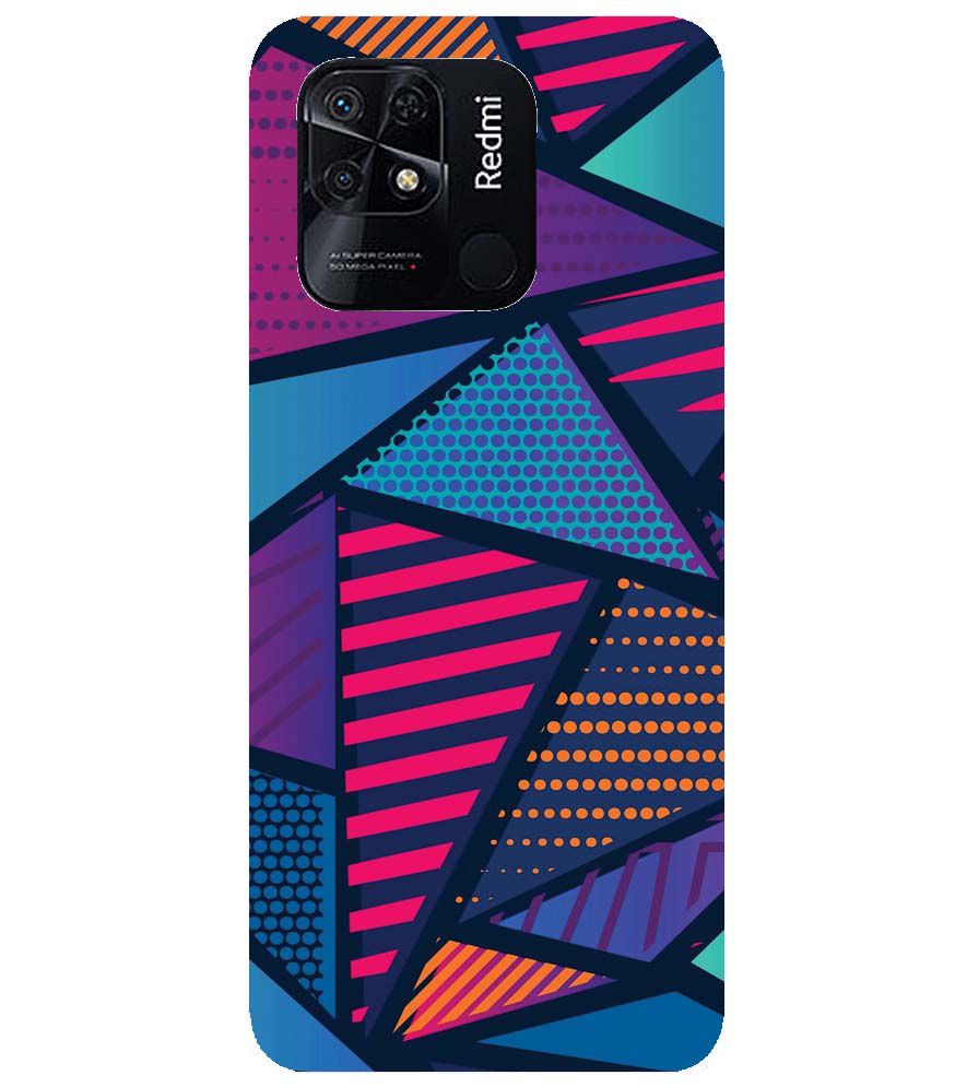 PS1335-Geometric Pattern Back Cover for Xiaomi Redmi 10 Power