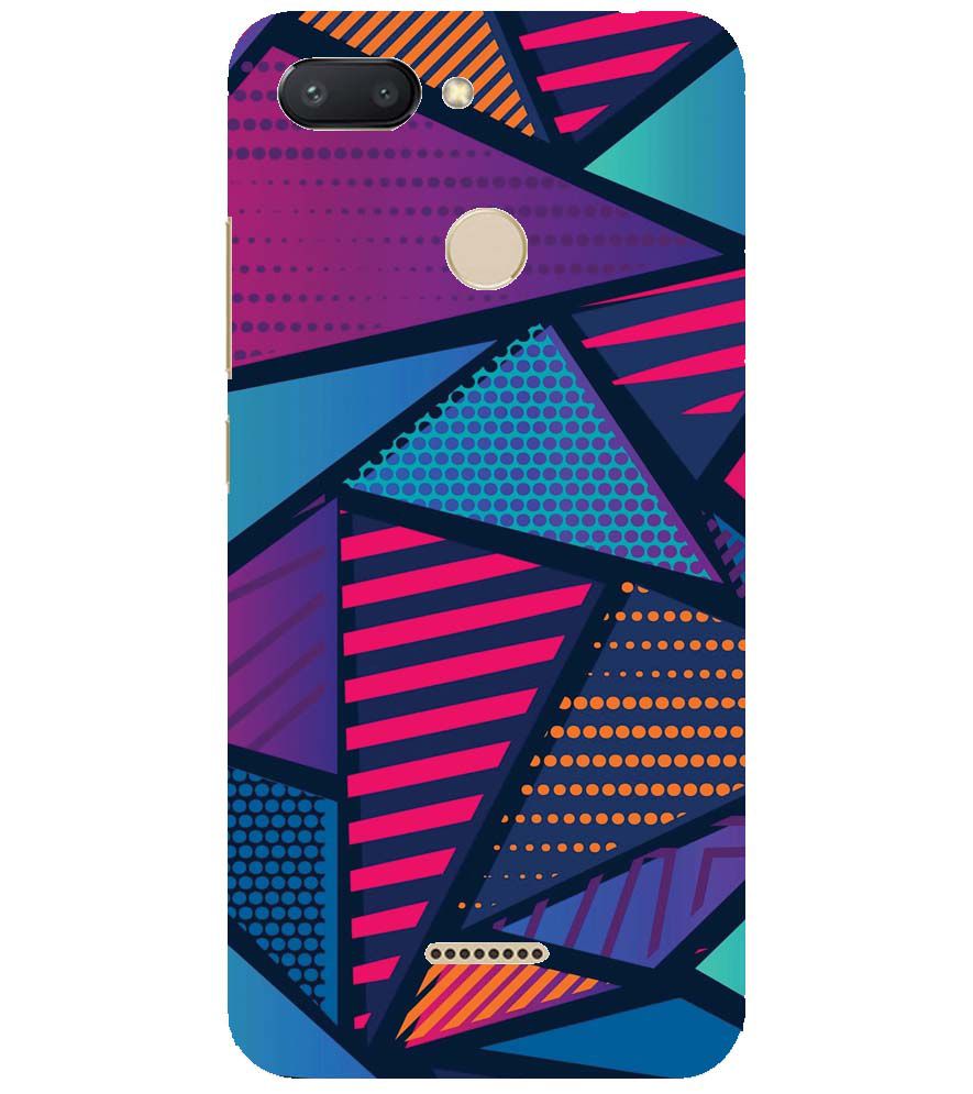 PS1335-Geometric Pattern Back Cover for Xiaomi Redmi 6