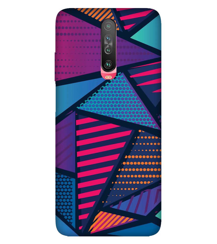 PS1335-Geometric Pattern Back Cover for Xiaomi Redmi K30