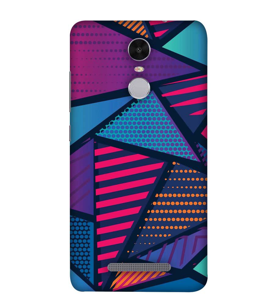 PS1335-Geometric Pattern Back Cover for Xiaomi Redmi Note 4