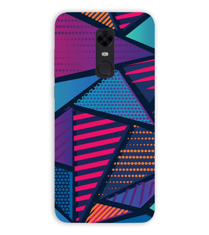 PS1335-Geometric Pattern Back Cover for Xiaomi Redmi Note 5