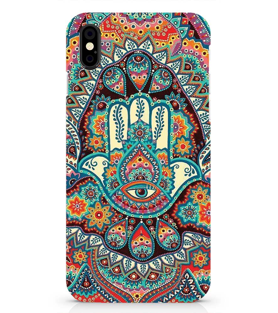 PS1336-Eye Hands Mandala Back Cover for Apple iPhone X