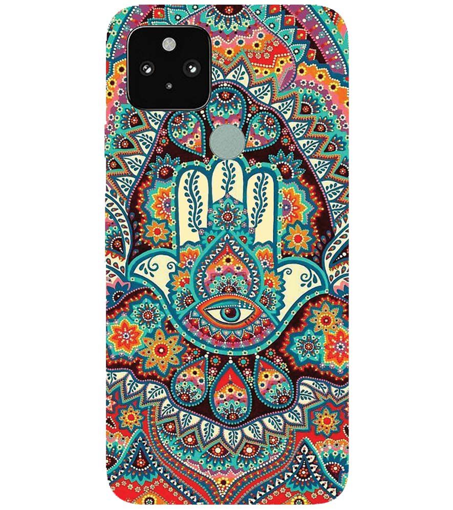 PS1336-Eye Hands Mandala Back Cover for Google Pixel 5