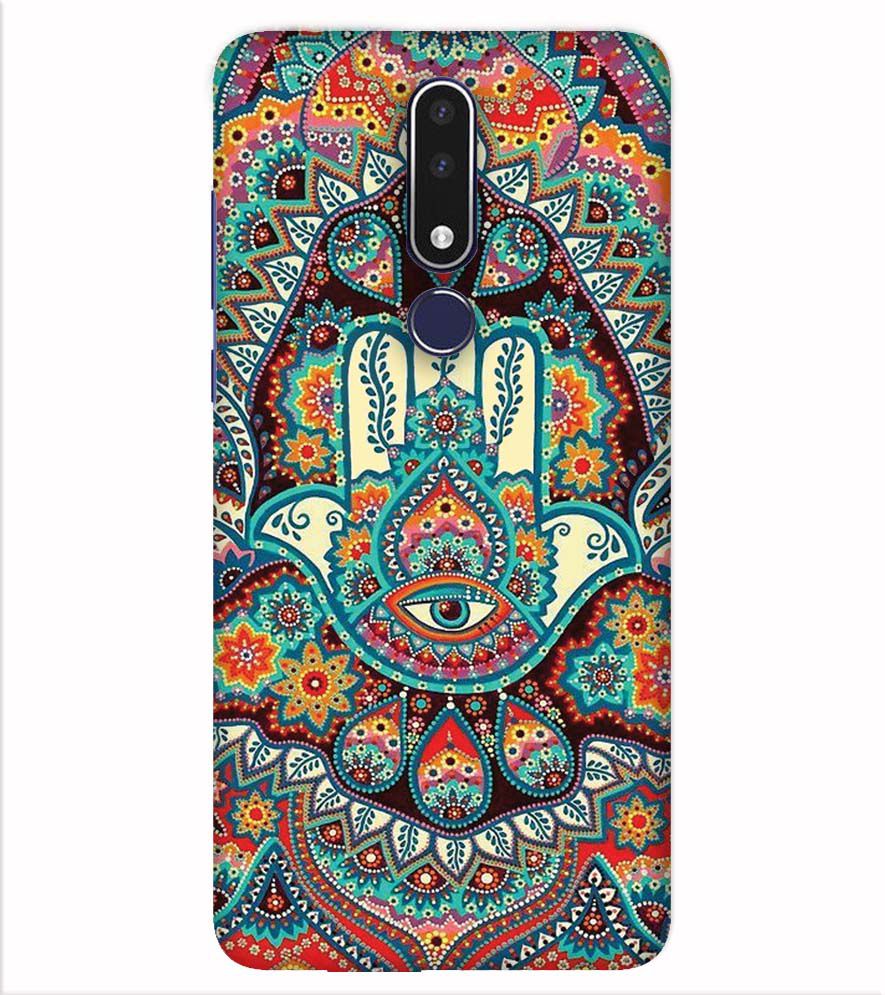 PS1336-Eye Hands Mandala Back Cover for Nokia 7.1