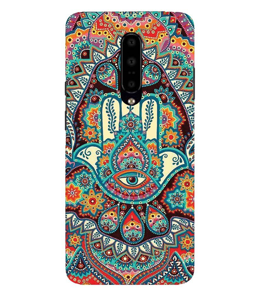 PS1336-Eye Hands Mandala Back Cover for OnePlus 7