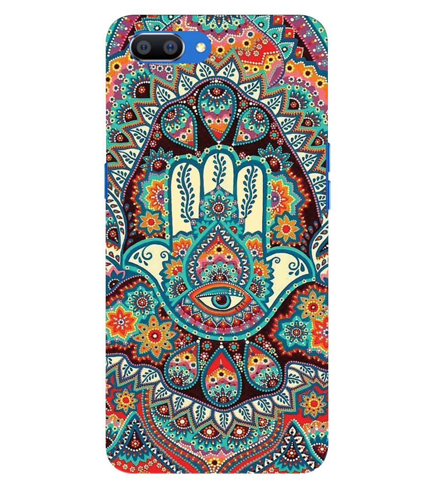 PS1336-Eye Hands Mandala Back Cover for Oppo A3s