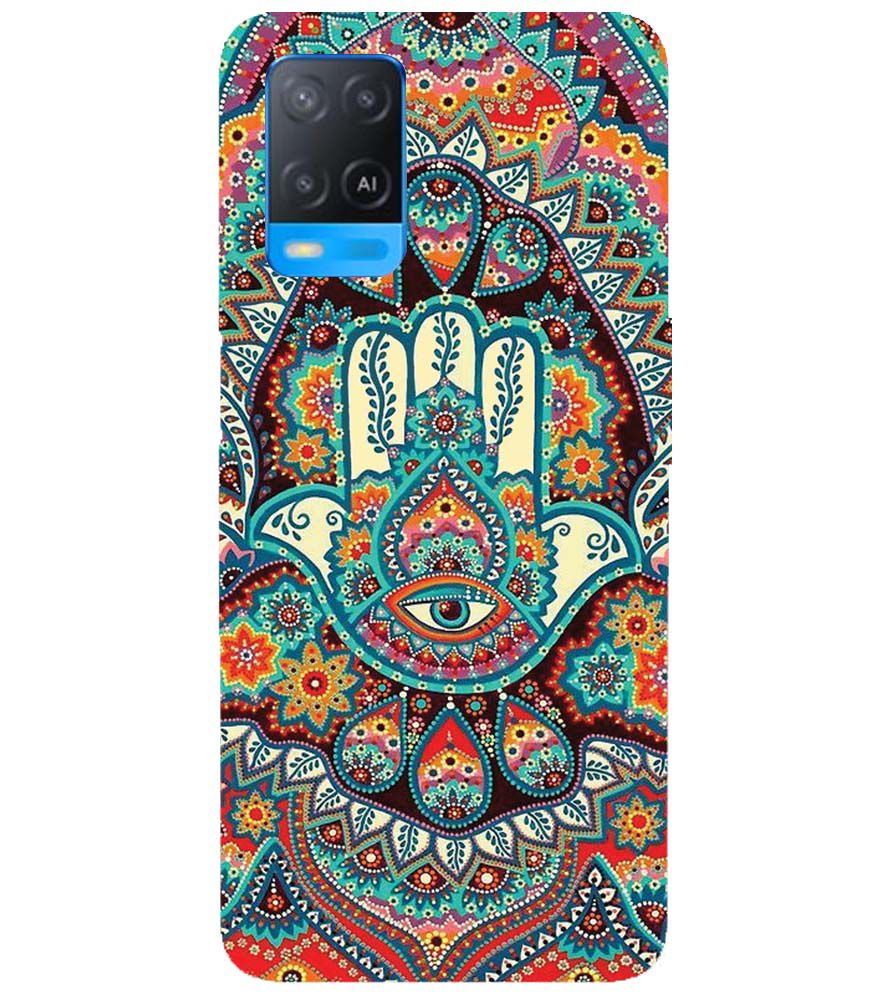 PS1336-Eye Hands Mandala Back Cover for Oppo A54