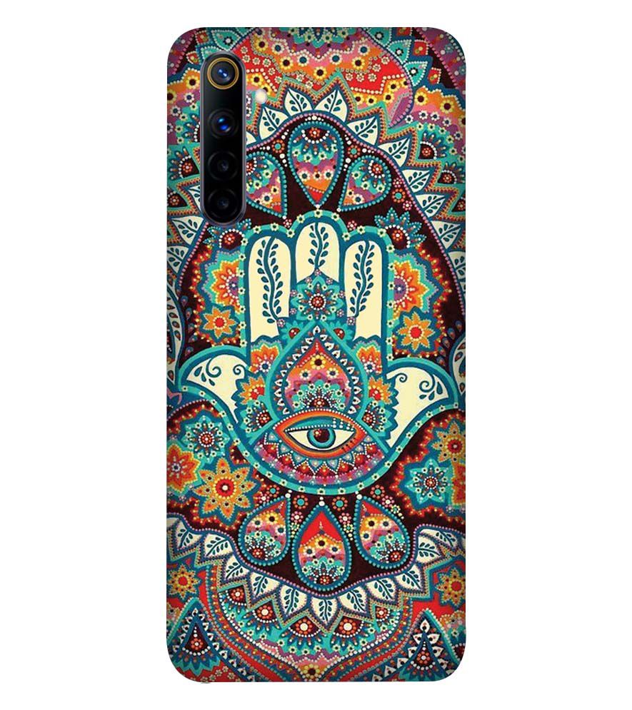 PS1336-Eye Hands Mandala Back Cover for Realme 6i