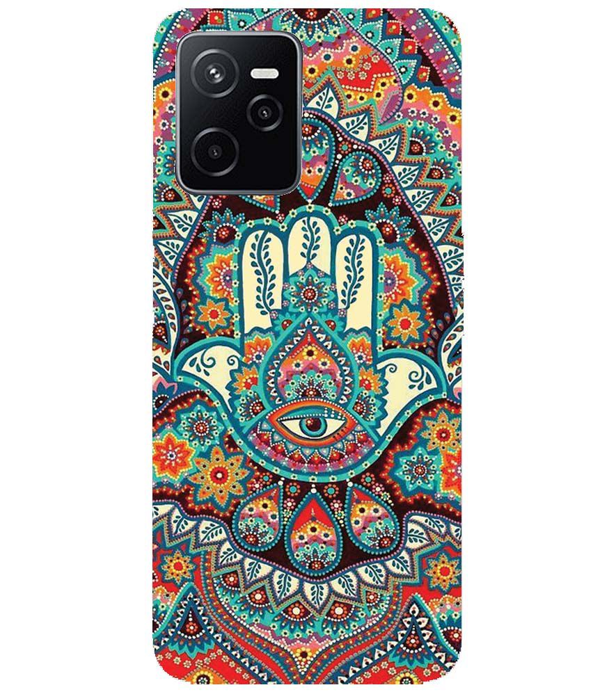 PS1336-Eye Hands Mandala Back Cover for Realme C35