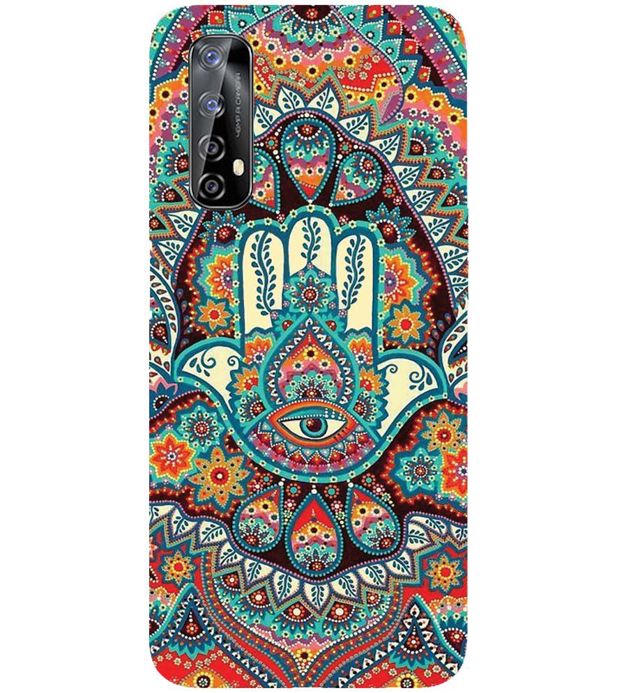 PS1336-Eye Hands Mandala Back Cover for Realme Narzo 30