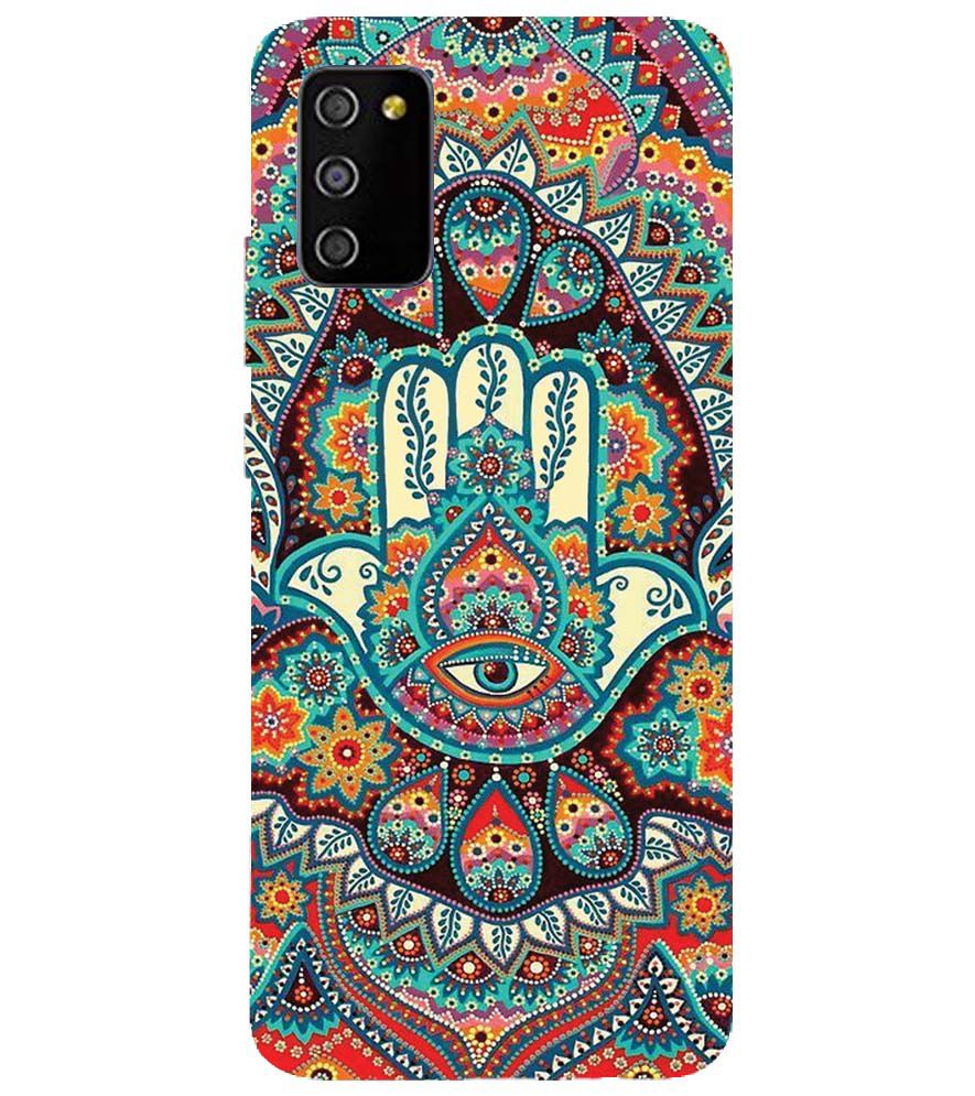 PS1336-Eye Hands Mandala Back Cover for Samsung Galaxy M02s