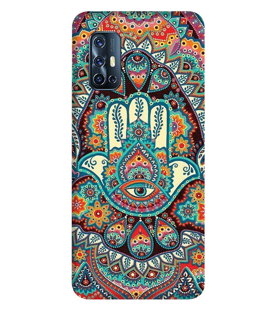 PS1336-Eye Hands Mandala Back Cover for Vivo V17