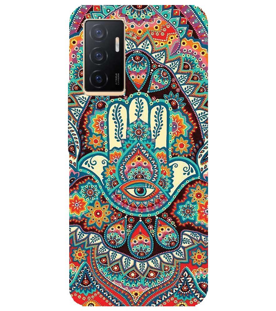 PS1336-Eye Hands Mandala Back Cover for vivo V23e 5G