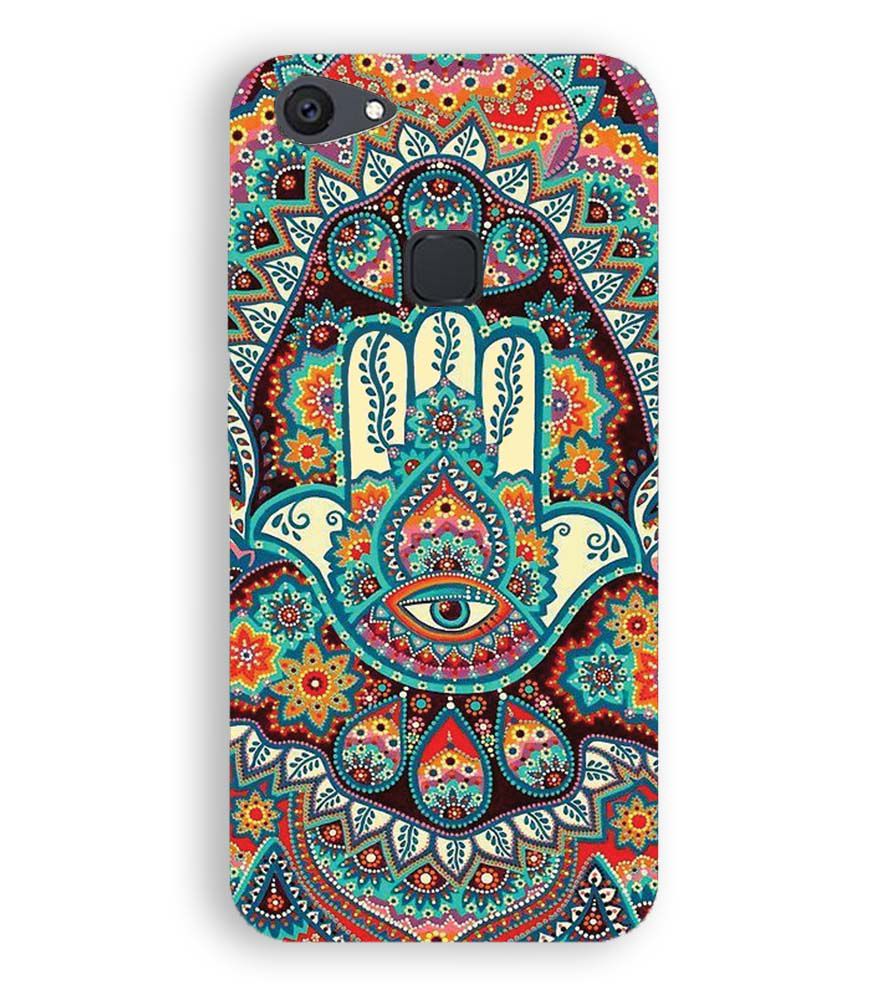 PS1336-Eye Hands Mandala Back Cover for Vivo V7 Plus