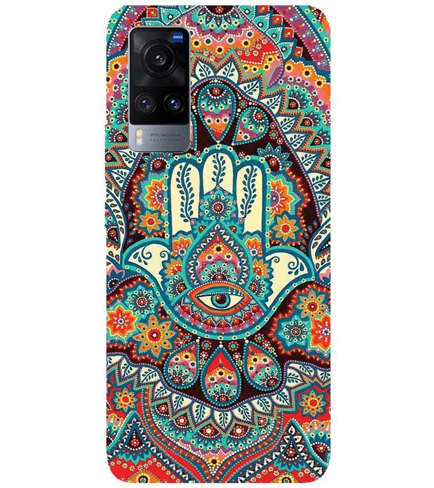 PS1336-Eye Hands Mandala Back Cover for vivo X60