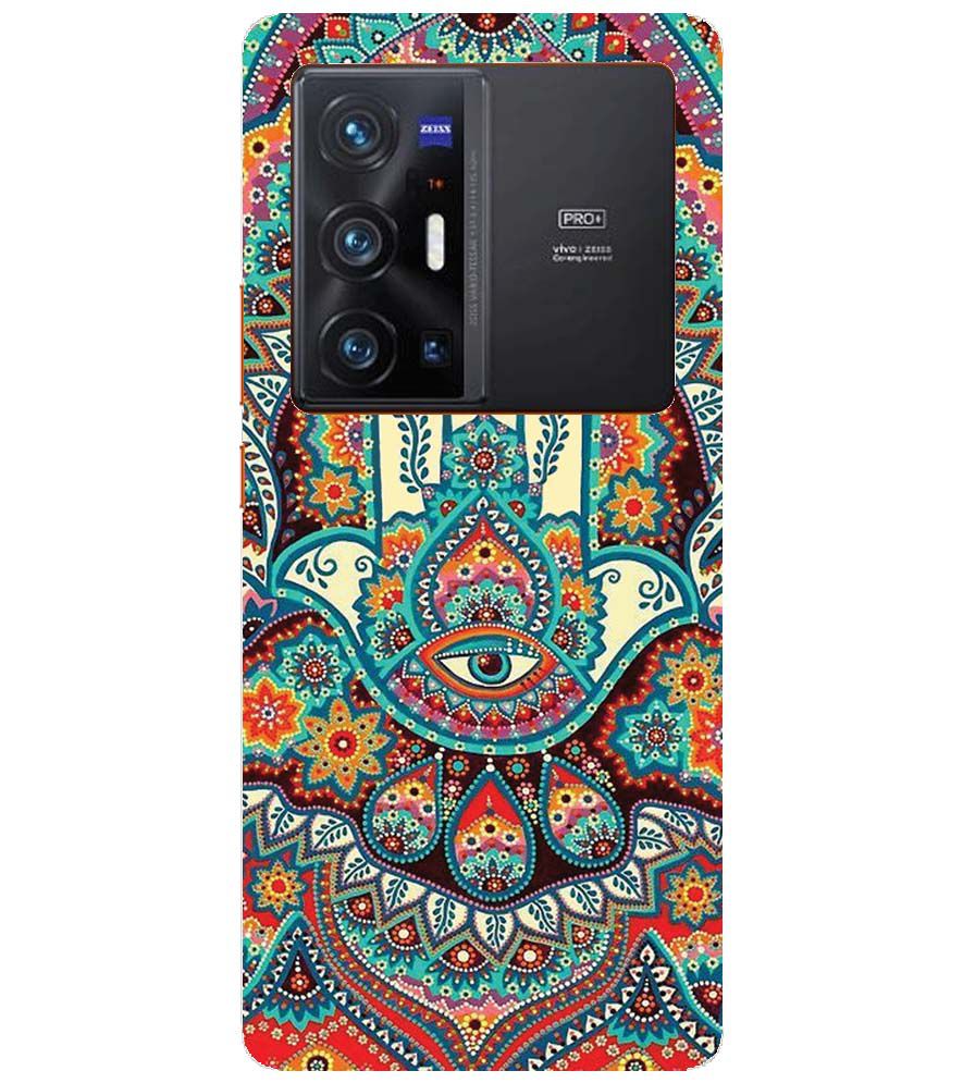 PS1336-Eye Hands Mandala Back Cover for vivo X70 Pro+