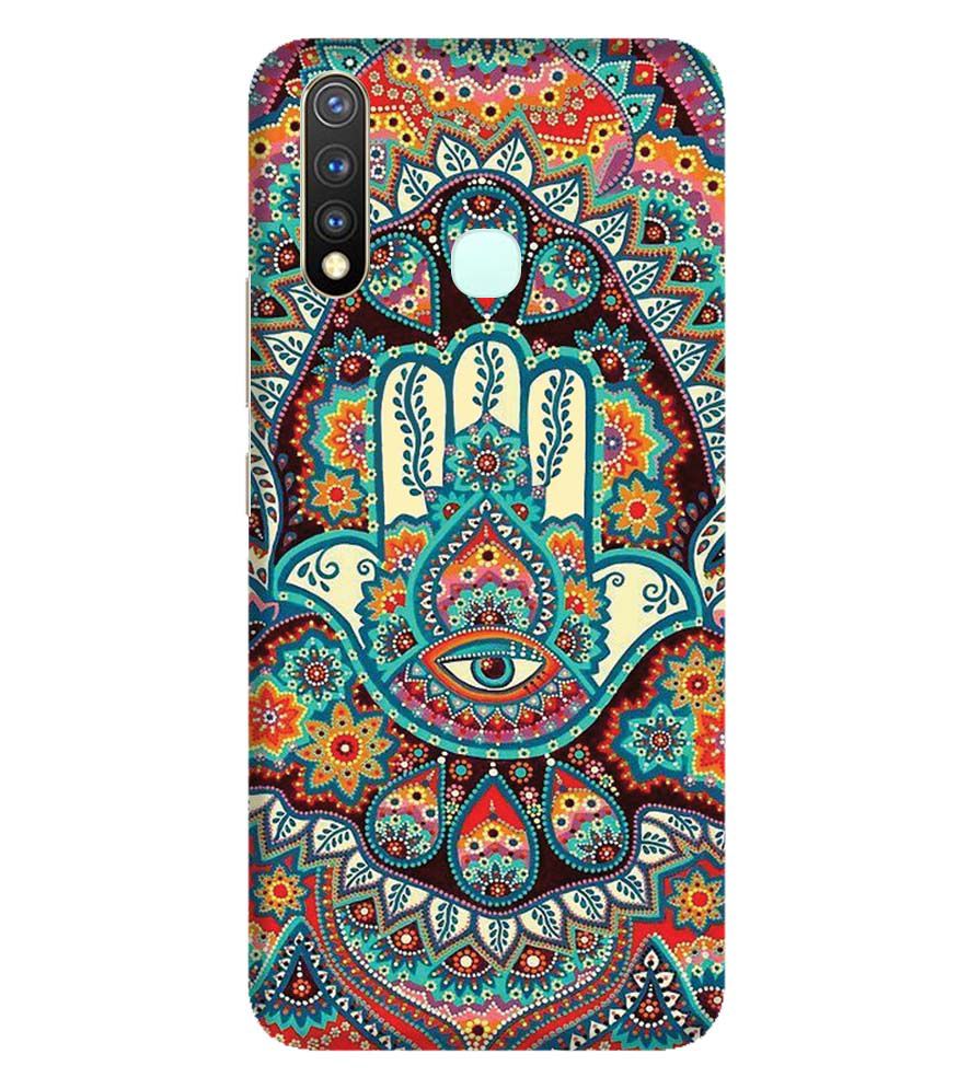 PS1336-Eye Hands Mandala Back Cover for Vivo Y19