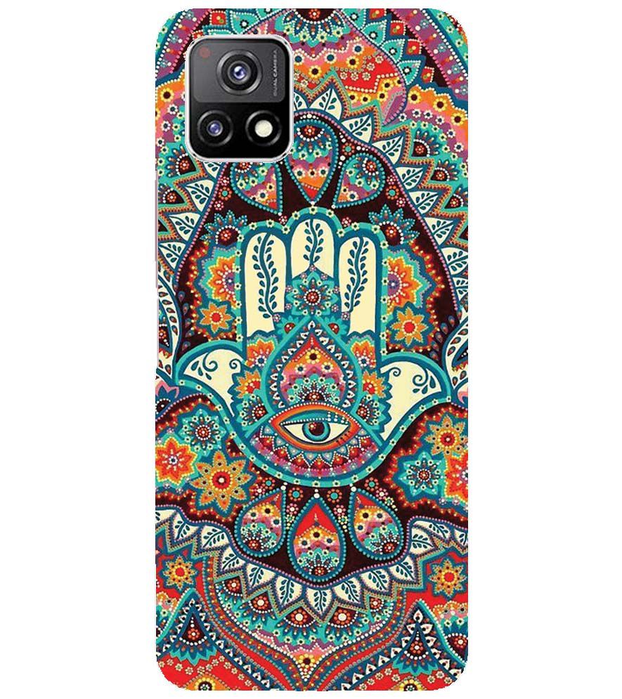 PS1336-Eye Hands Mandala Back Cover for vivo Y52s