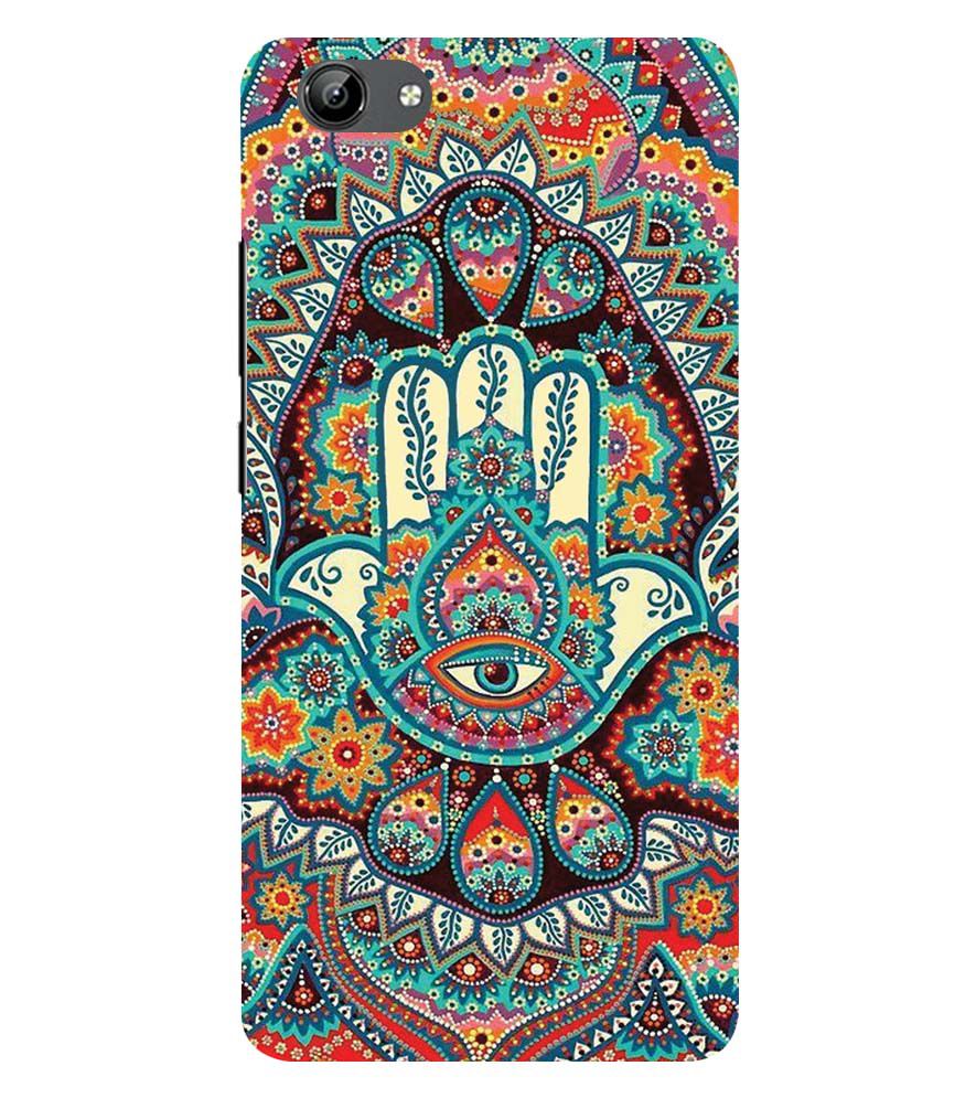 PS1336-Eye Hands Mandala Back Cover for Vivo Y71